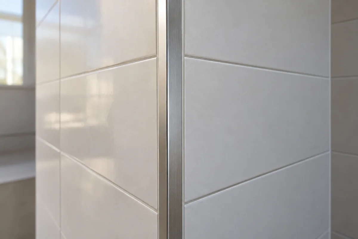 Pose carrelage mural en angle : rentrant et sortant